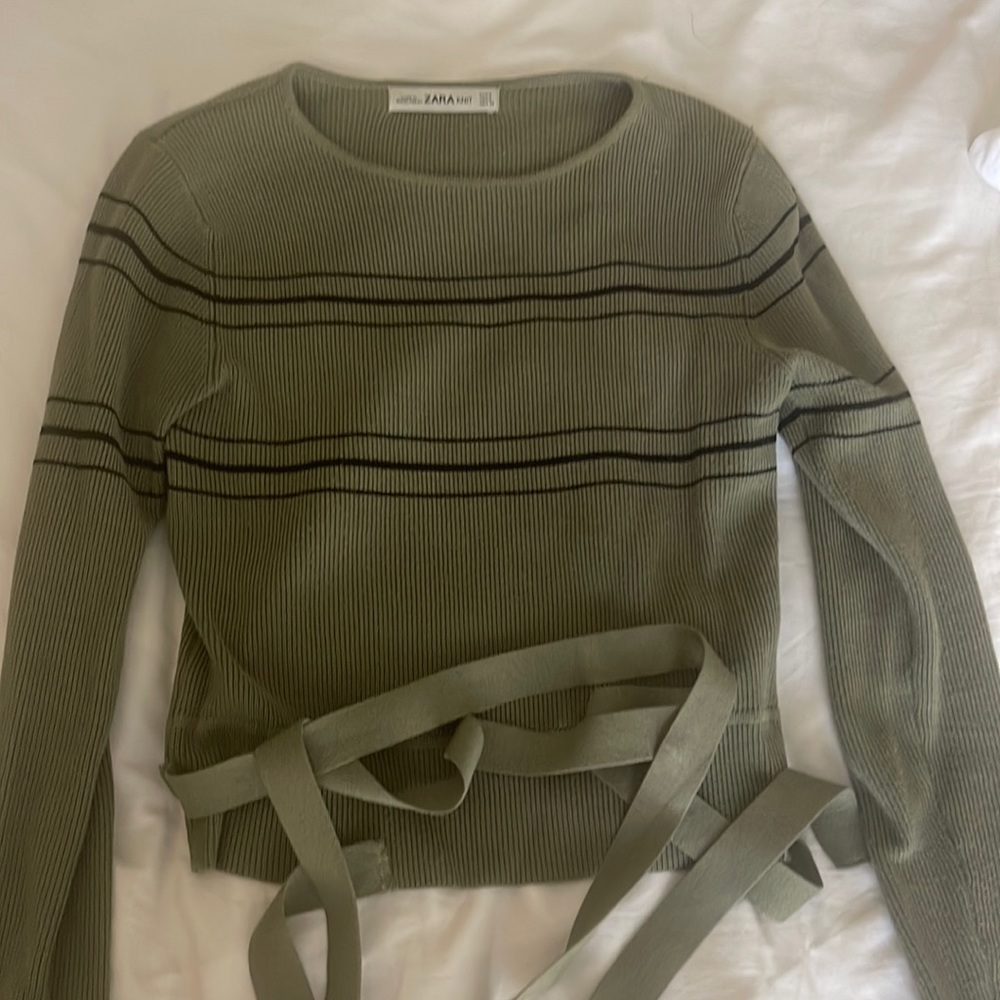 Green blouse